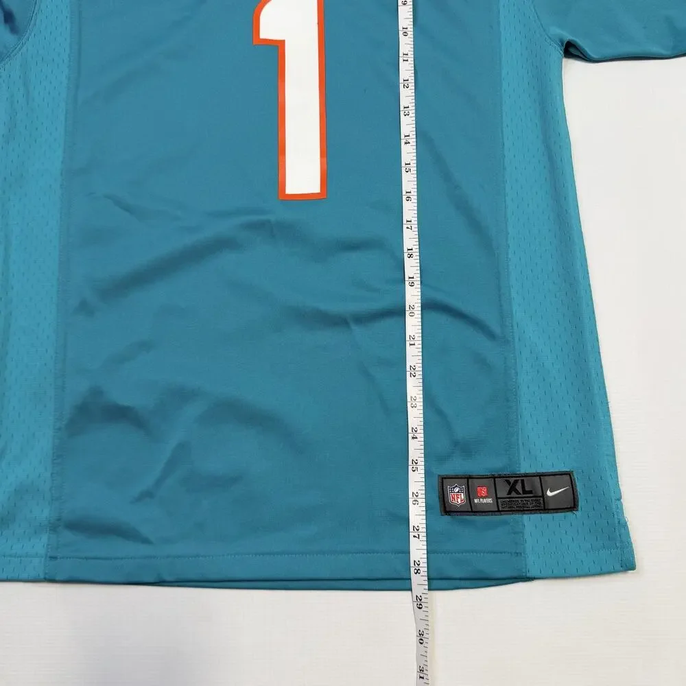 Miami Dolphins Jersey Boys XL Blue NFL Football Nike Tagovailoa 1 On Field